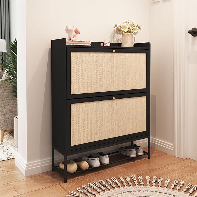 AVZEAR Narrow Shoe Storage Cabinet