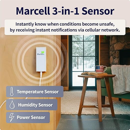 MarCELL Cellular Temperature, Humidity & Power Monitor