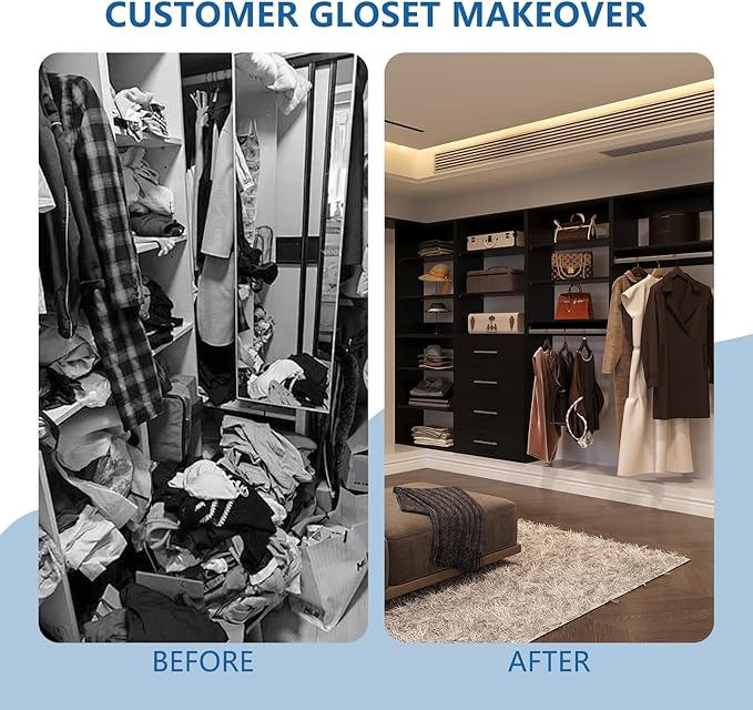 Modular Closet System, Wood Tower Closet Storage