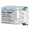 Shelly Pro 3EM | Wi-Fi & LAN, 3-Phase Smart Energy Meter | 2-Way Consumption |