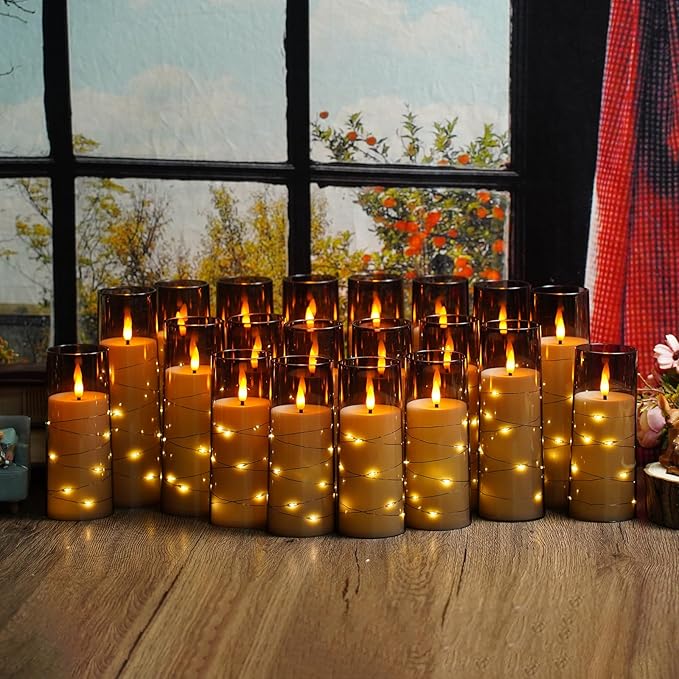 Flickering Flameless LED Candles, Battery Operated Candles 24 Pcs
