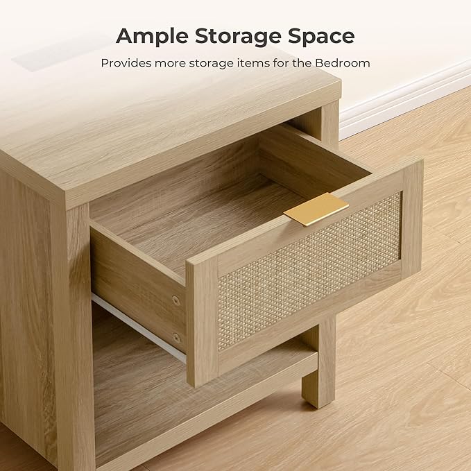 SICOTAS Night Stand with Charging Station