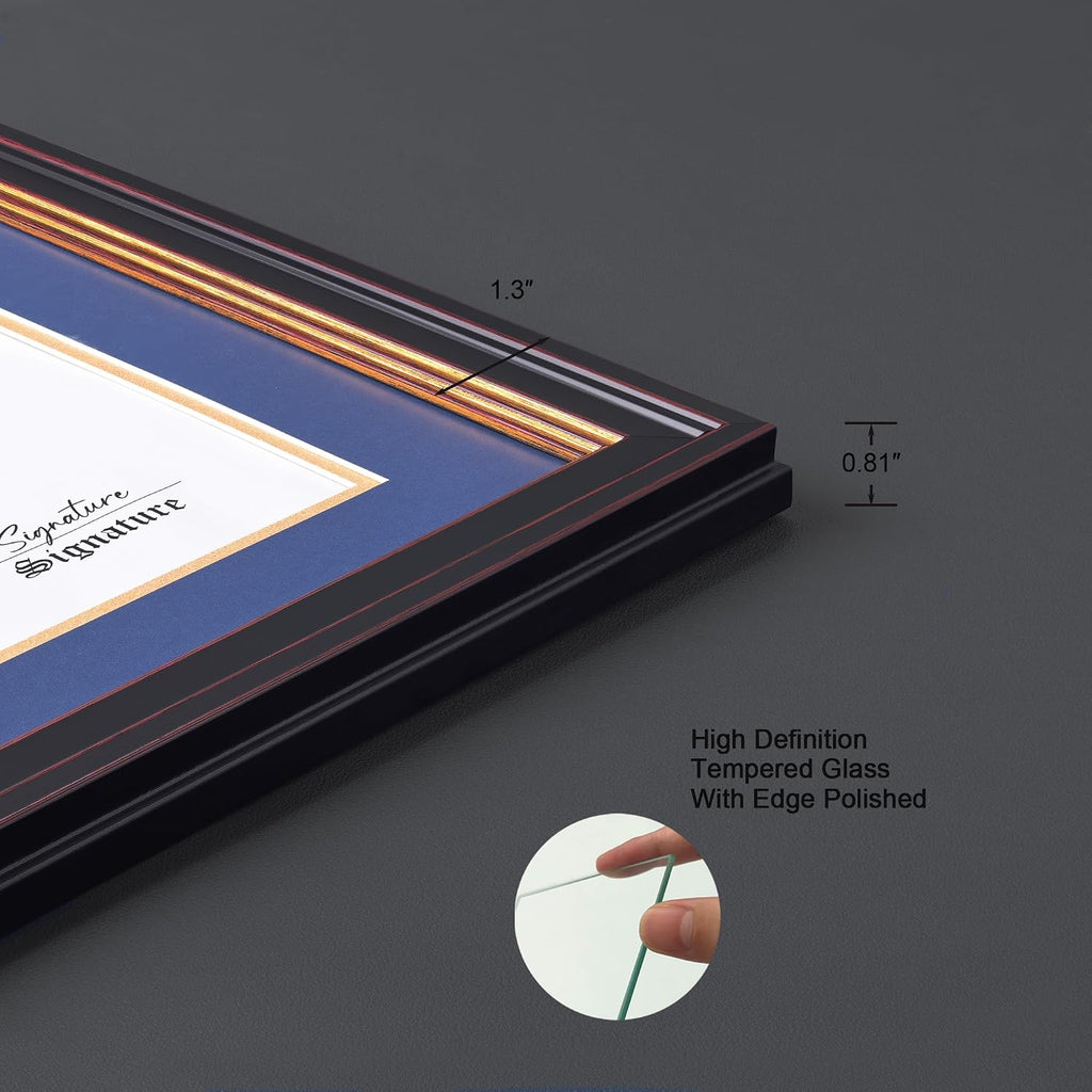 diploma frames 8.5x11 with mat or 11x14 without, package contents