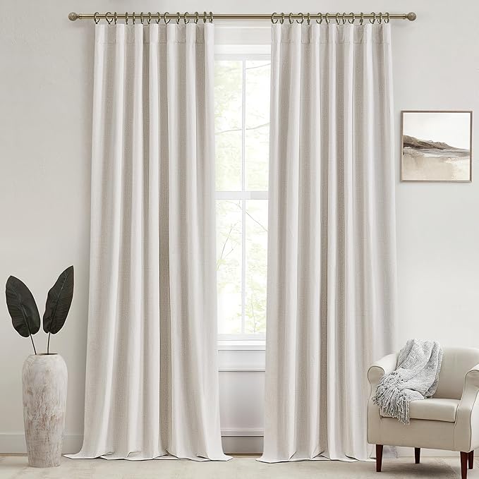 100 Percent Blackout Sliding Glass Door Curtains 120 Inches Long 2 Panels