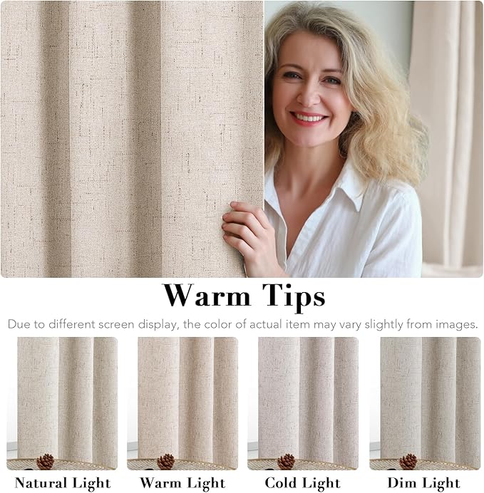 H.VERSAILTEX Blackout Curtains Durable Thick Textured Polyester Blackout Patio