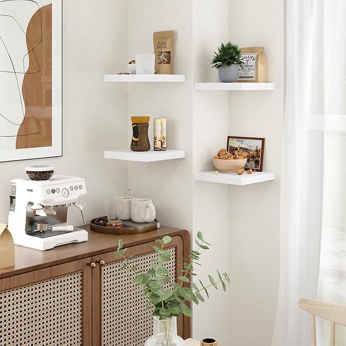 Fun Memories Floating Shelves for Wall (Set of 4)