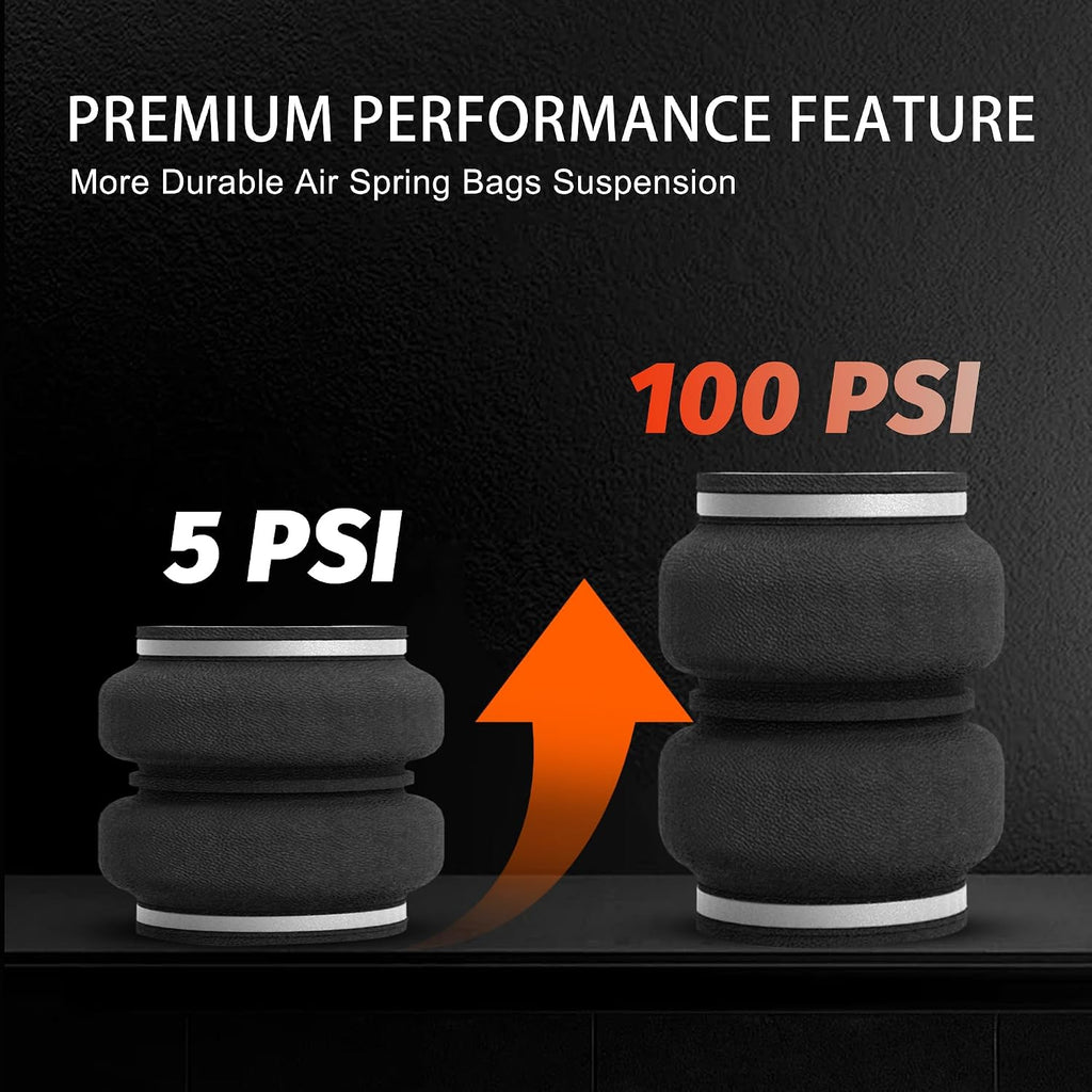 deeagle 57375 rear air bags suspension kit for, close-up detail