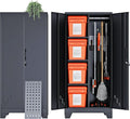 Storage Cabinet 61" H, Metal Outdoor Sheds