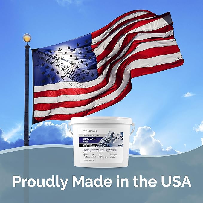 SMELLS BEGONE 1-Gallon Gel Odor Eliminator – High-Capacity, Long-Lasting Odor