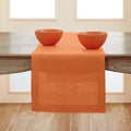 Solino Home Linen Hemstitch Table Runner 108 Inches Long - 100% Pure Linen Pumpkin Table Runner 14 x 108 Inch for Fall, Autumn, Halloween, Thanksgiving, Holiday - Classic Hemstitch