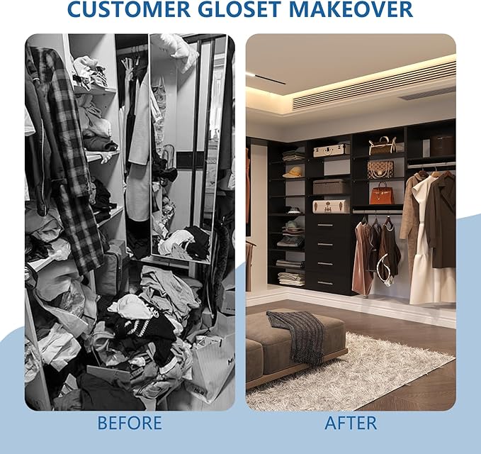 Modular Closet System, Wood Tower Closet Storage