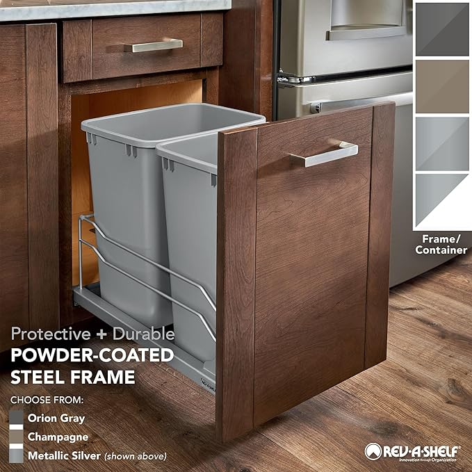 Rev-A-Shelf Double Pullout Trash Cans