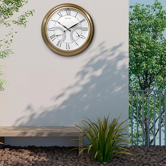 FOUNTAIN DESIGNS 24 Inch in/Outdoor Wall Clock