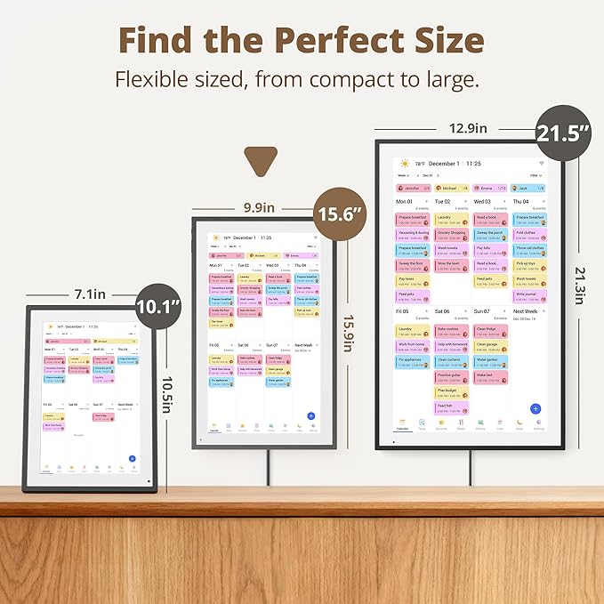 Digital Calender 15.6 Inch Smart Wall Calender, Touchscreen Electronic Calender
