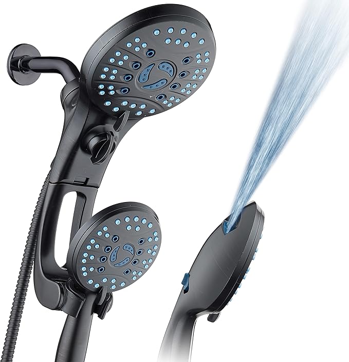 Hotel Spa AquaCare As-Seen-On-TV High Pressure Handheld/Rain 50-mode 3-way