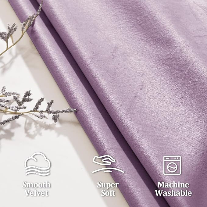 JIUZHEN Velvet Curtains for Bedroom