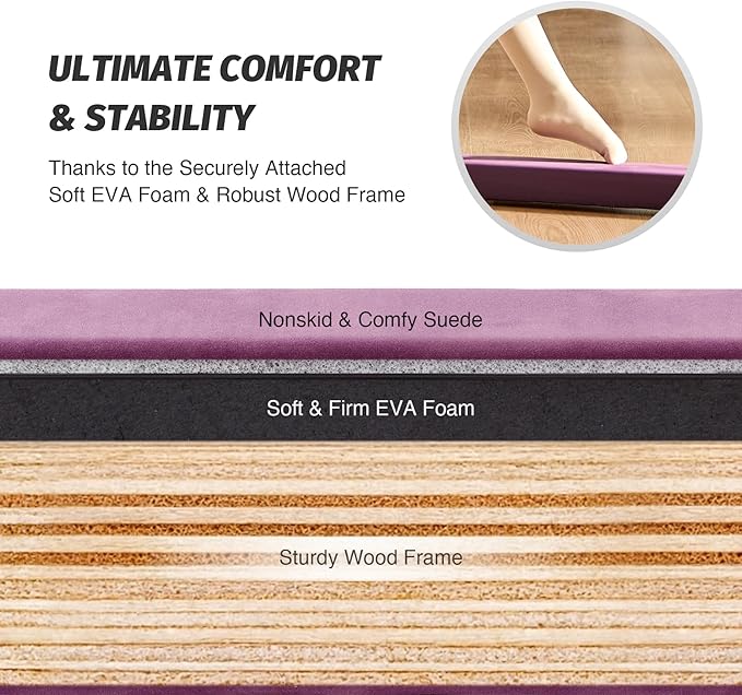 ZELUS 8' Folding Gymnastics Balance Beam, Floor Balance Beam w/Carry Handles