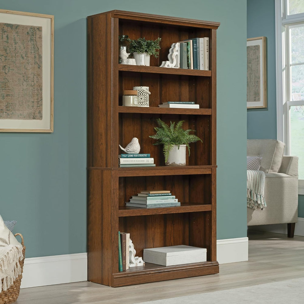Sauder Miscellaneous Storage 5-Shelf Bookcase/ Book shelf, Washington Cherry ...