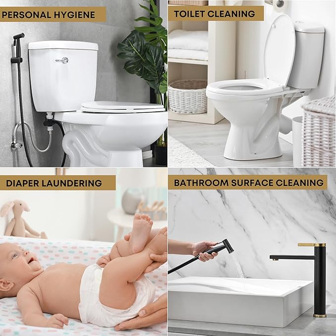 Purrfectzone Black Bidet Sprayer