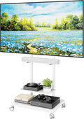 ECOTINY Steel Base Rolling TV Stand