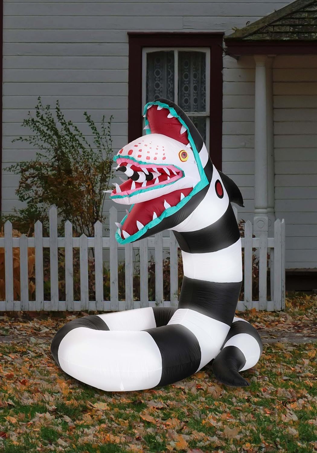 Beetlejuice Sandworm 6ft Inflatable Halloween Decoration | Airblown Yard Decoration with LEDs