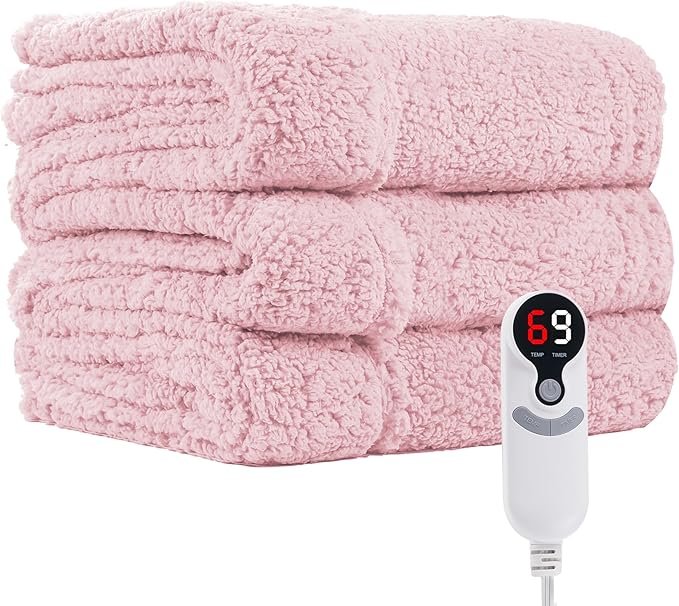 Electric Heated Blanket Full Size 72"×84"