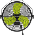 Fanqiebros 4580 CFM 18 inch High Velocity Wall Mounted Fan, 3-Speed Metal Fan