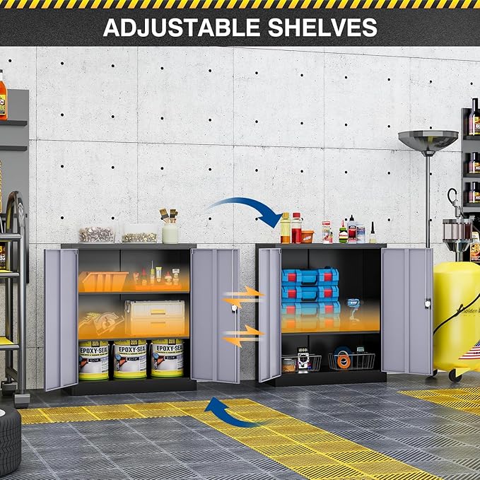 Metal Storage Cabinet-36” Tall Steel File Cabinets