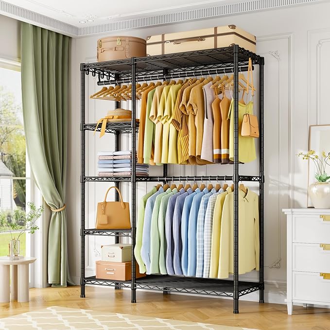 Ulif F2 Clothes Rack, 5 Tiers Heavy Duty Garment Rack