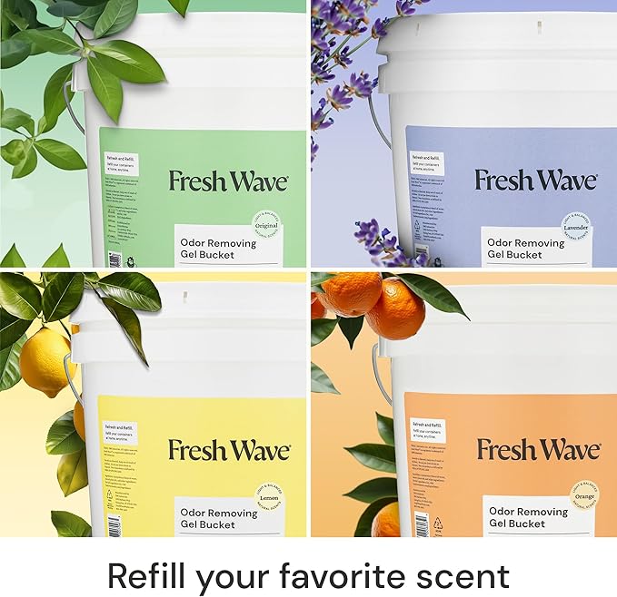 Fresh Wave Odor Removing Gel Bucket, 15.5 lb., Original Scent Refill