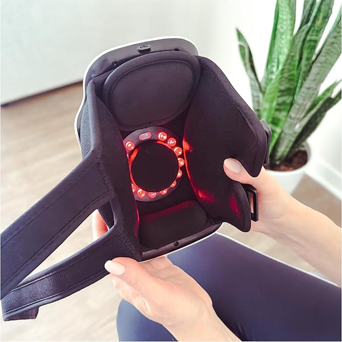 Nobol PhysioFlex Portable Warm Up & Recovery Knee Massager – Cordless Red &