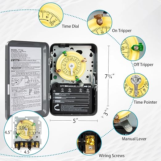 T104 Electromechanical Timer Switch