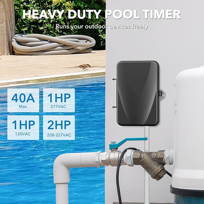 BN-LINK Pool Timer, Outdoor Mechanical Timer Switch
