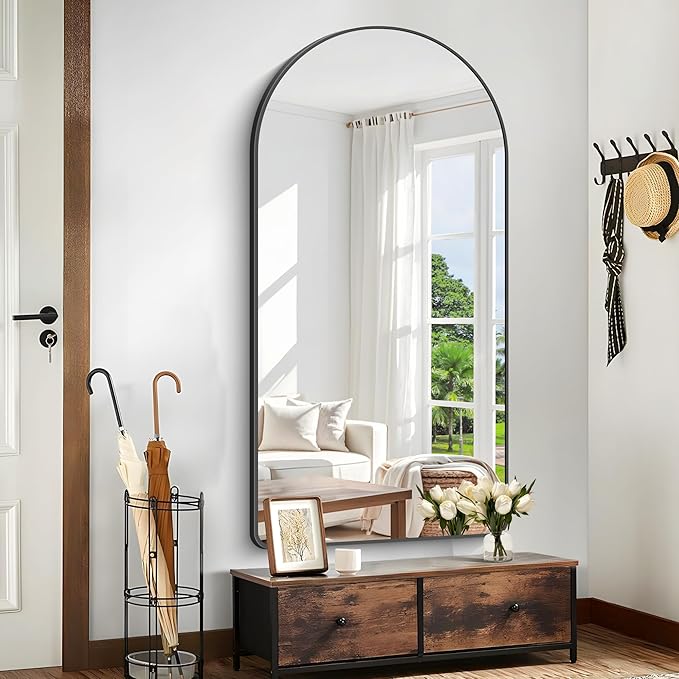 Arched Bathroom Mirror, Wall Mounted Mirror, Living Room, Vertically Hanging