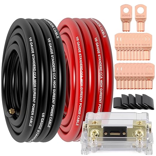 1/0 Gauge Wire Copper Clad Aluminum CCA Primary Automotive Wire, Battery Cable