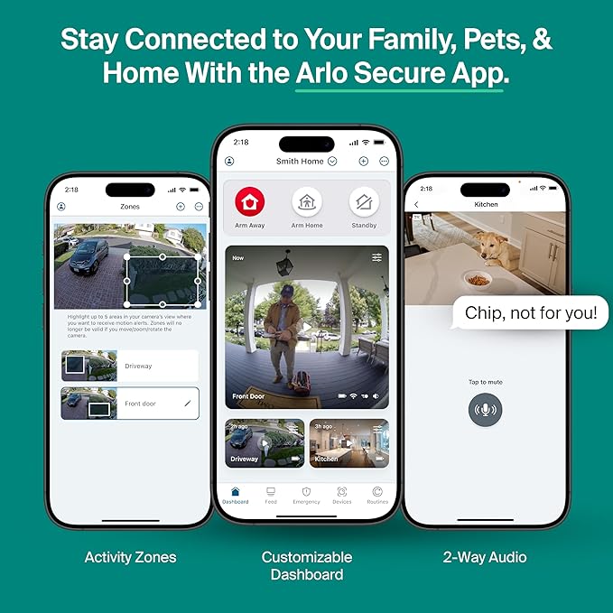 Arlo Essential Security Camera 2K (3-Pack)