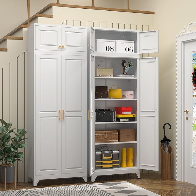 Kitchen Pantry Storage Cabinets, Utility Kitchen Cupboard, Large Steel Cabinets