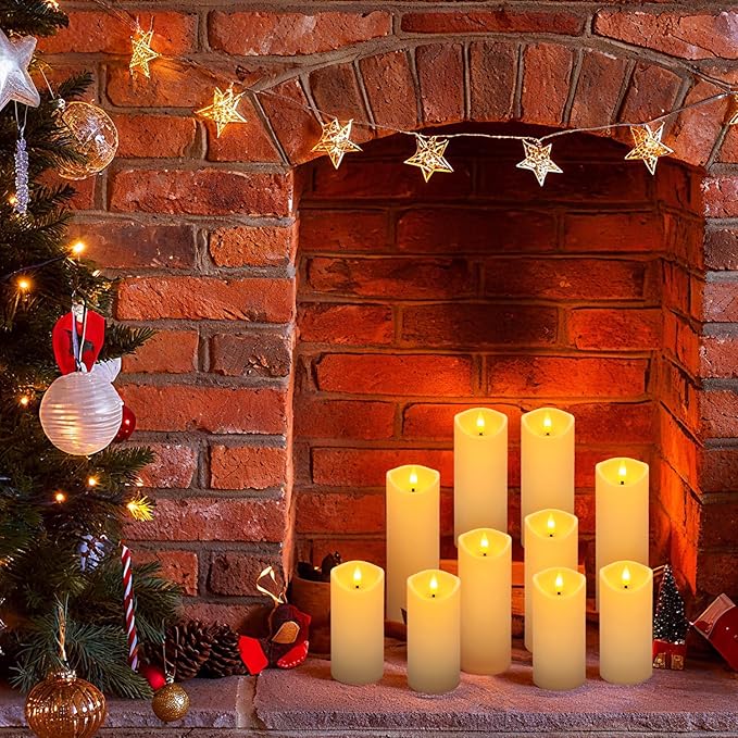 24 Pack Christmas Decoration Flickering Flameless Candles, Battery Operated