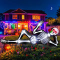 Giant Halloween Inflatables Skeleton Outdoor Decorations Biting a Rose