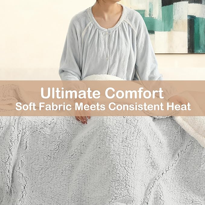 Electric Heated Blanket Full Size 72"×84"