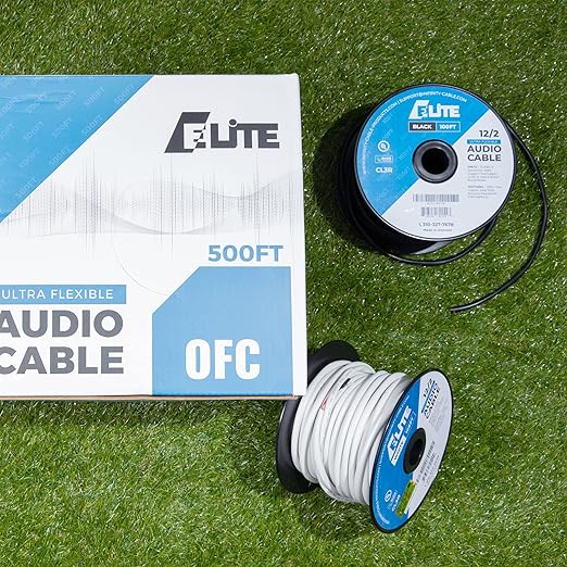 Elite 16/4 Speaker Wire 100ft, UL Listed,