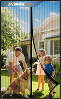 Magnetic Screen Door, Heavy Duty Door Screen Magnetic Closure Keep Bugs Out