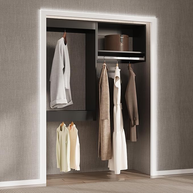 Modular Closet System, Wood Tower Closet Storage