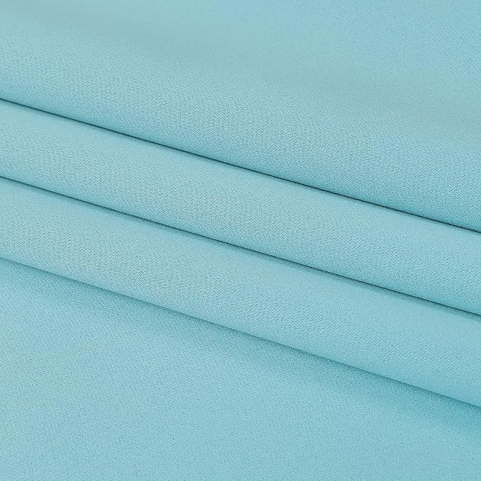 DUALIFE Aqua Curtains for Living Room Bedroom Light Blocking Window Curtains