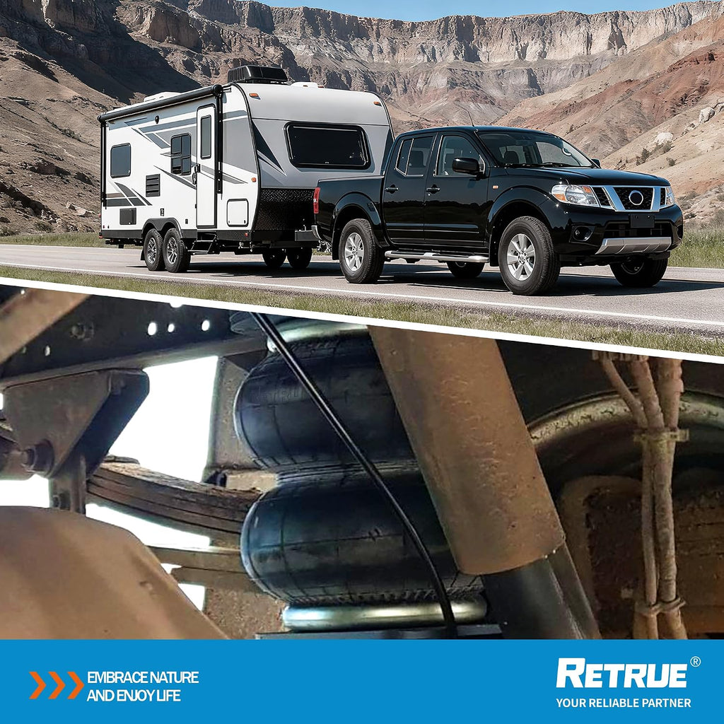 retrue rear air bags suspension kit for 2005-2020 on a desk or shelf