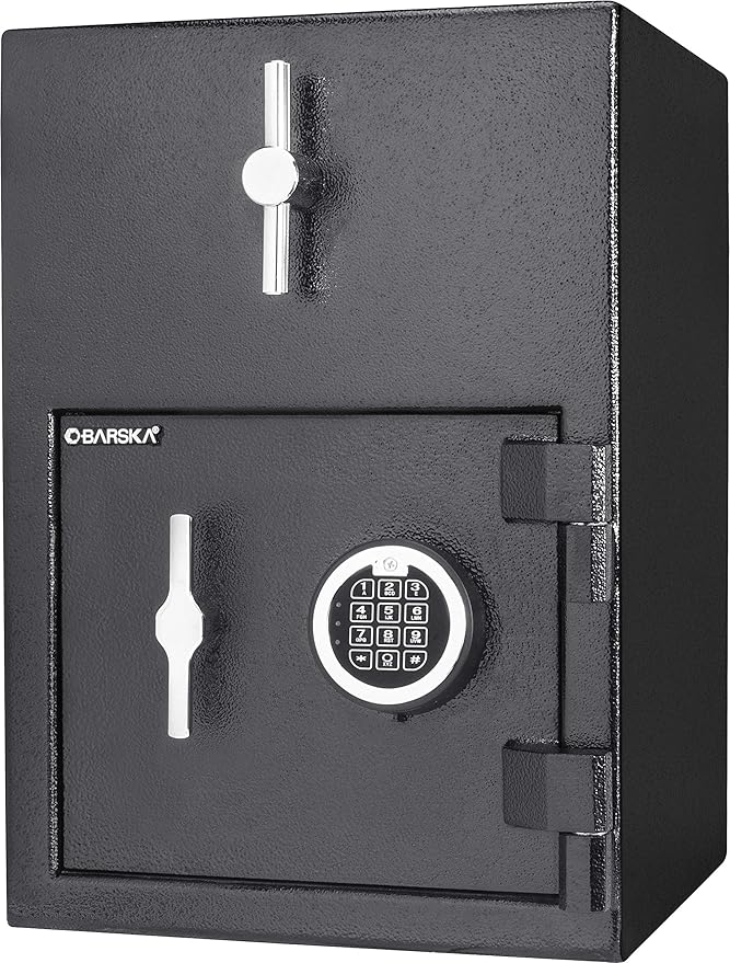 Barska AX13308 Rotary Hopper Digital Keypad Depository Drop Safe 1.15 Cubic Ft