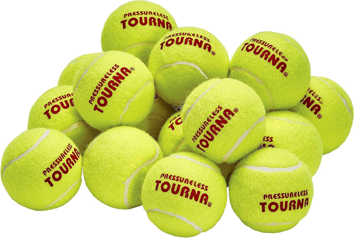 Tourna Pressureless Tennis Balls with Vinyl Tote (45 pack of balls)
