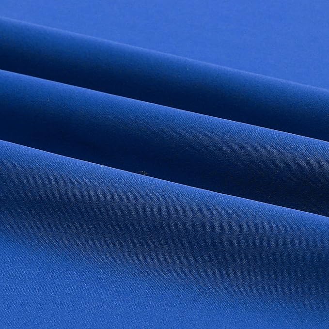 DUALIFE Royal Blue Blackout Curtain Drapes 96 inch Length Solid Energy