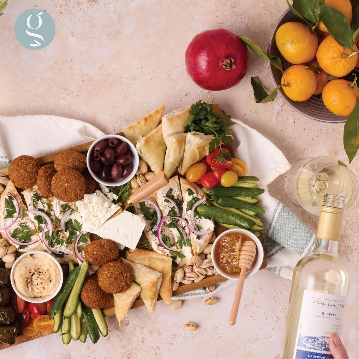 Charcuterie Board Set with Serving Accessories, Acacia Wood