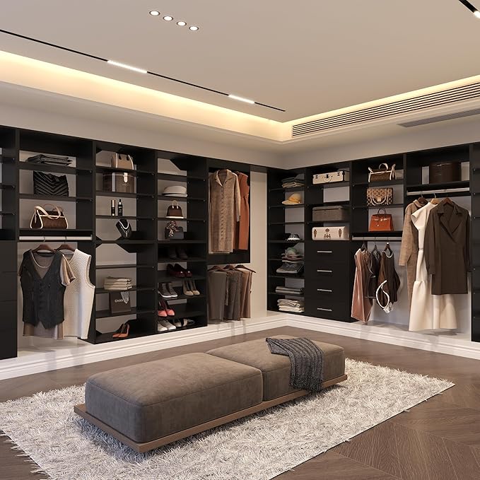 Modular Closet System, Wood Tower Closet Storage